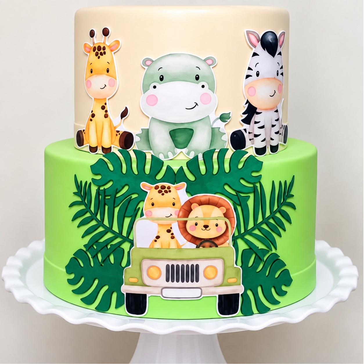 Bolo Cenográfico - Safari -  Jenaina Decoração e Locação 