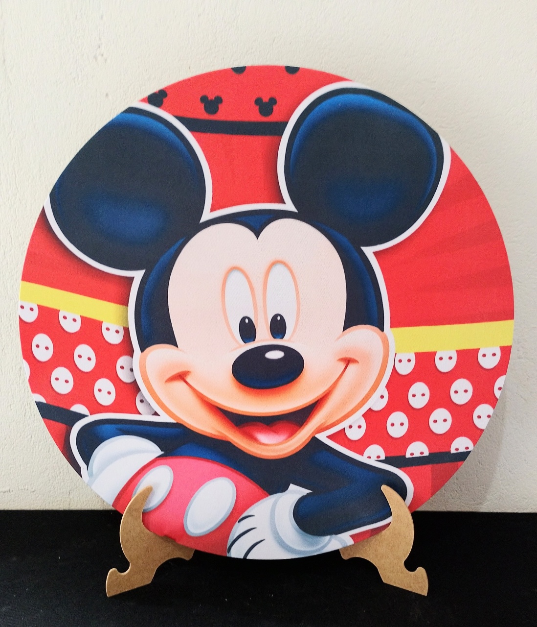 Mini Painel Tecido Mikey -  Jenaina Decoração e Locação 