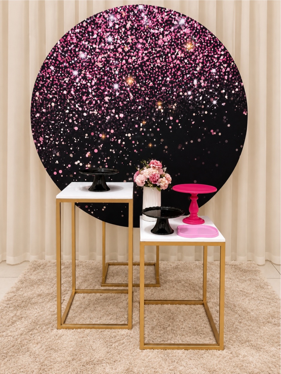 Rose Brilho -  Jenaina Decoração e Locação 