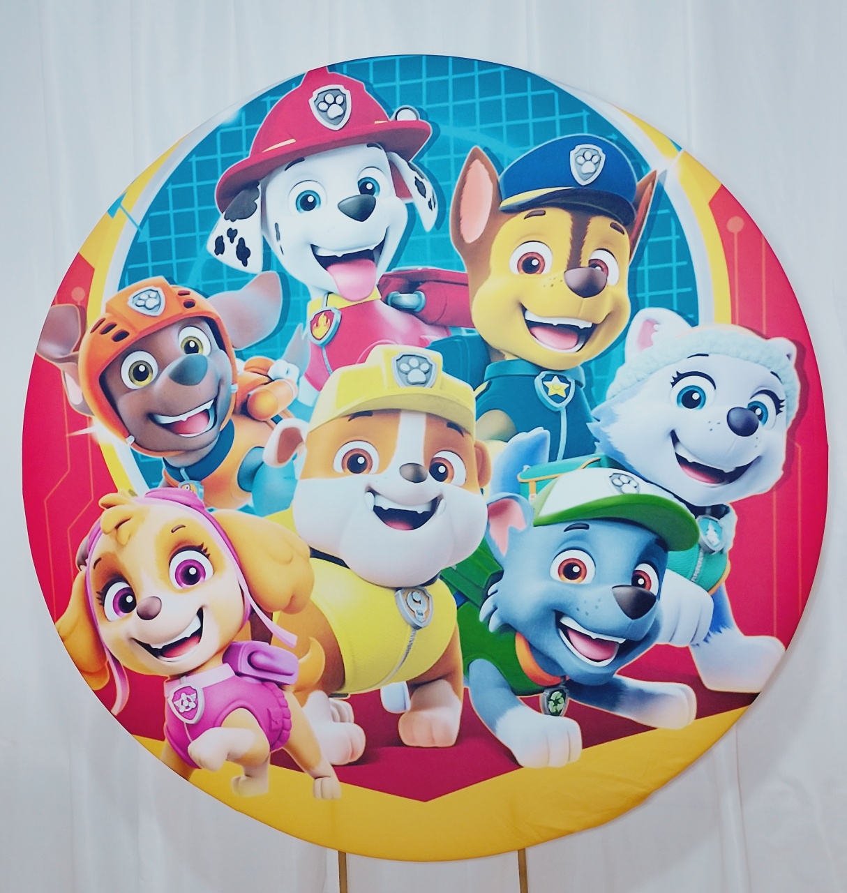 Painel Tecido Patrulha Canina -  Jenaina Decoração e Locação 