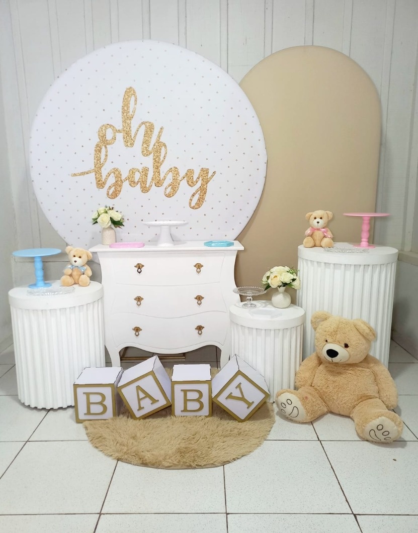 Chá Revelação Oh Baby -  Jenaina Decoração e Locação 