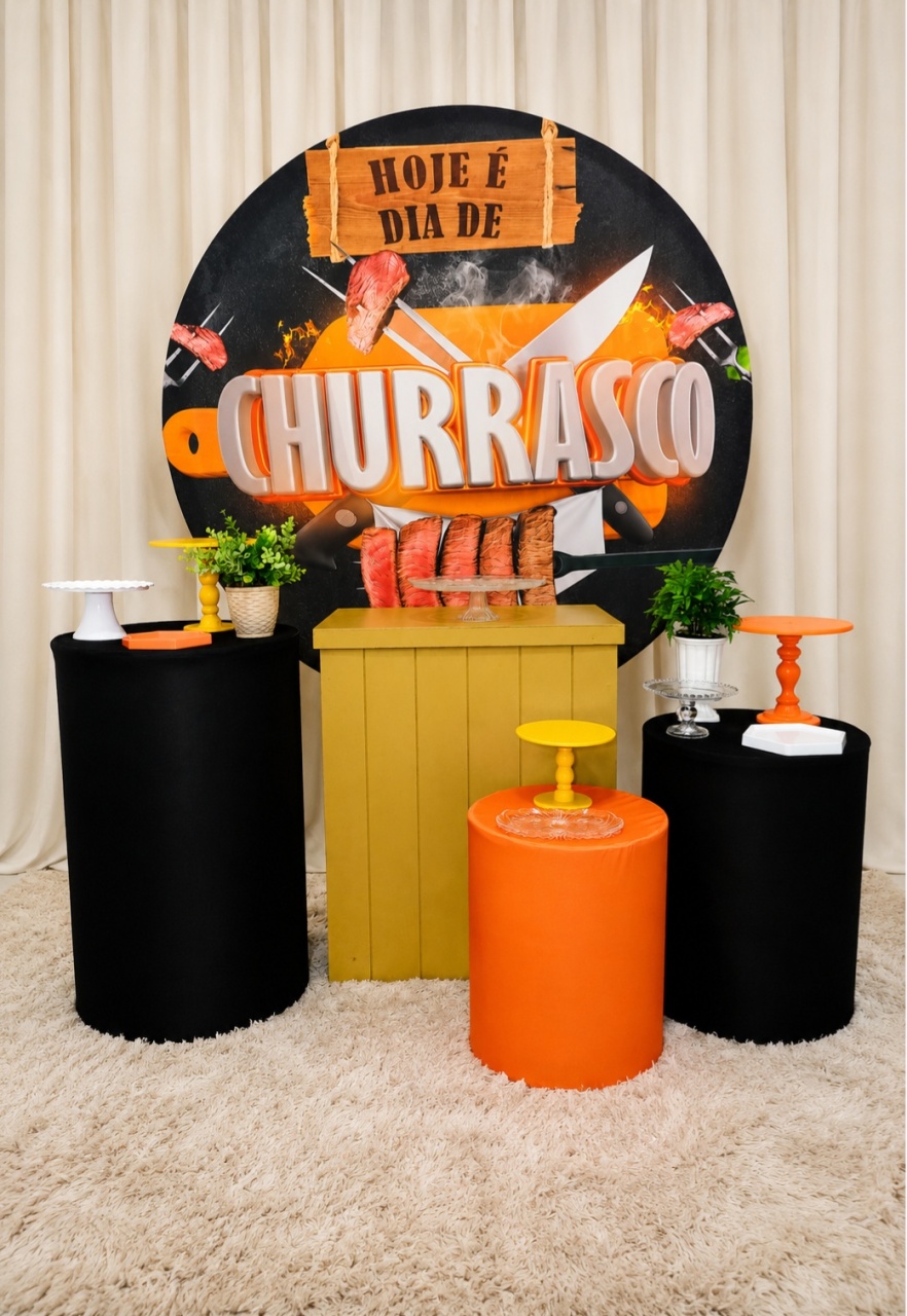 Churrasco Intermediário ✨ -  Jenaina Decoração e Locação 