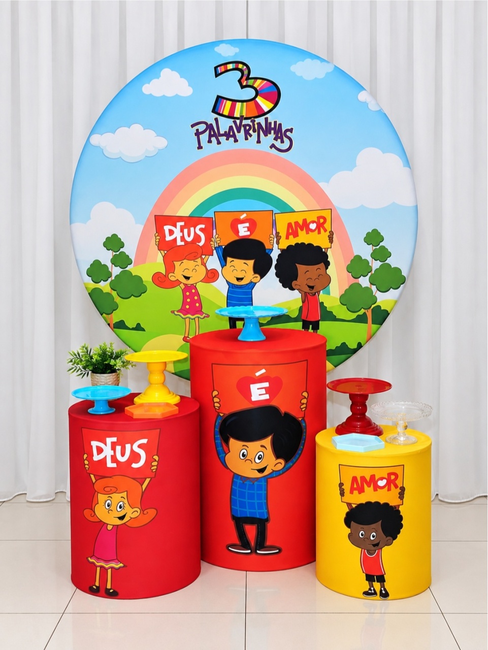 3 Palavrinhas Básico -  Jenaina Decoração e Locação 