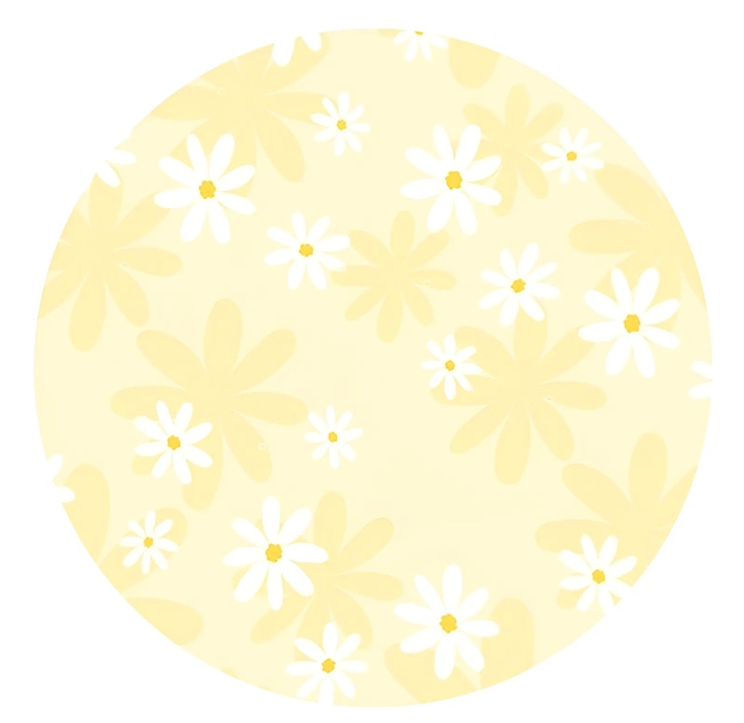 Mini Painel Tecido Margarida Amarela -  Jenaina Decoração e Locação 