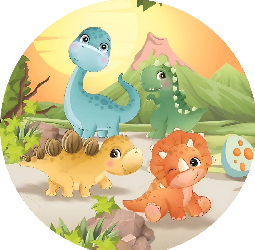 Mini Painel Tecido Dino Baby -  Jenaina Decoração e Locação 