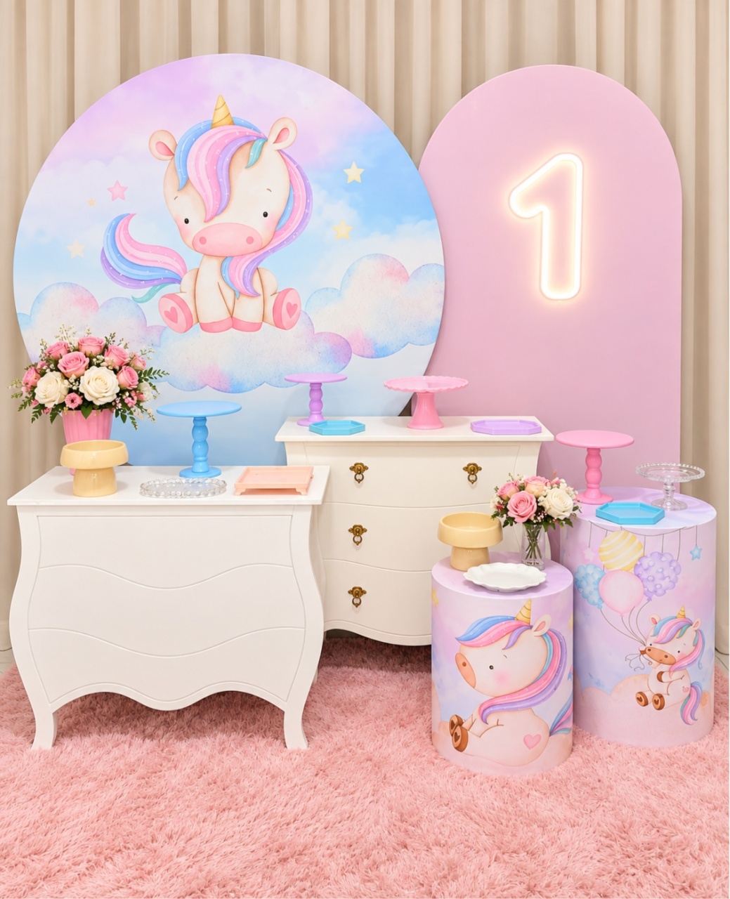 Kit Unicórnio Avançado -  Jenaina Decoração e Locação 
