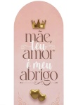 Painel Tecido Rosa Romano Mãe - imagem 2