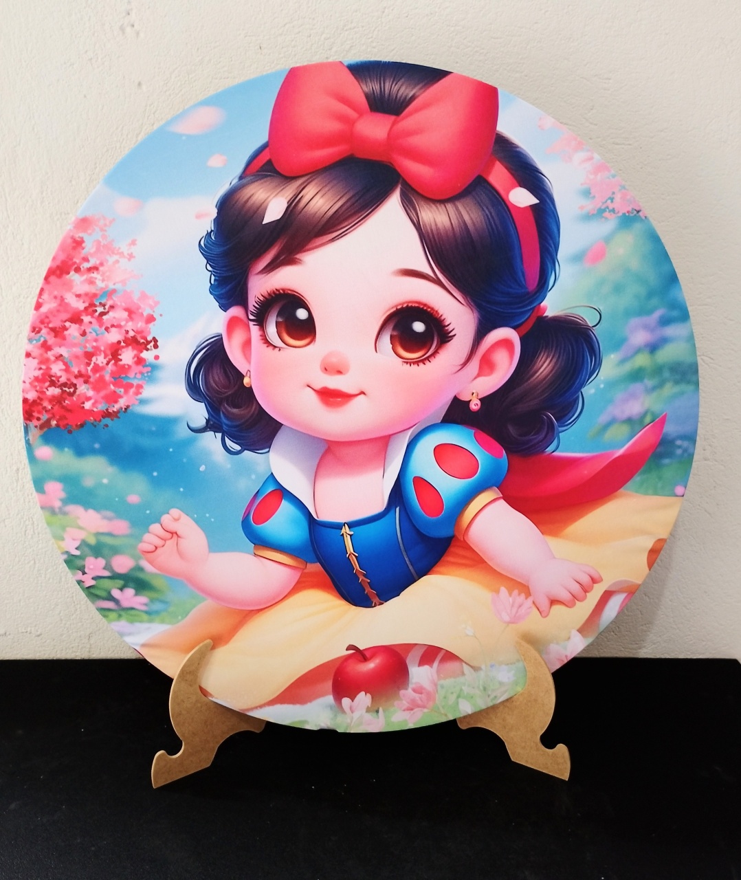 Mini Painel Tecido Branca de Neve Baby 0,50/0,50 -  Jenaina Decoração e Locação 