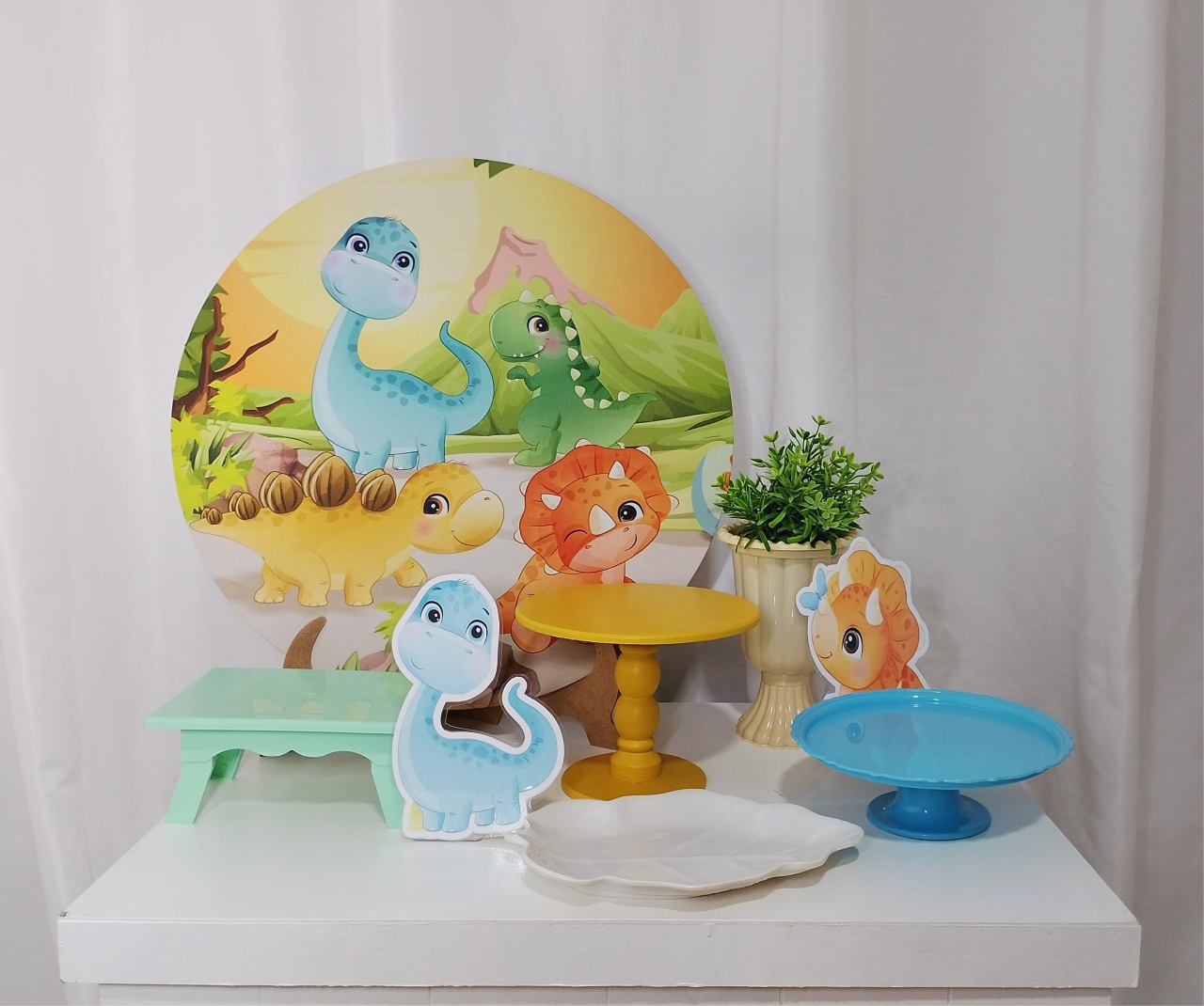 Kit Festa Na Mesa Dino Baby -  Jenaina Decoração e Locação 