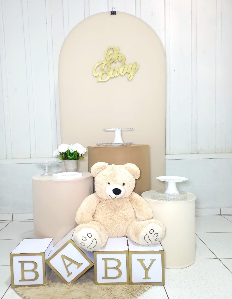 Chá Revelação Neutro -  Jenaina Decoração e Locação 