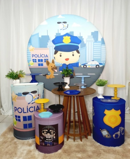 Polícia 🚓 -  Jenaina Decoração e Locação 