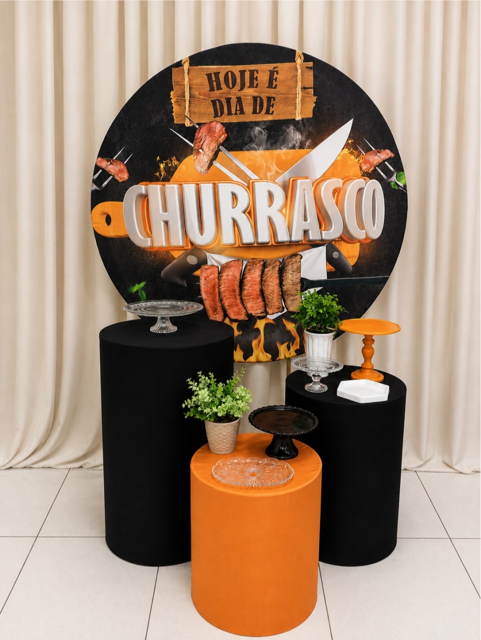 Churrasco Básico -  Jenaina Decoração e Locação 