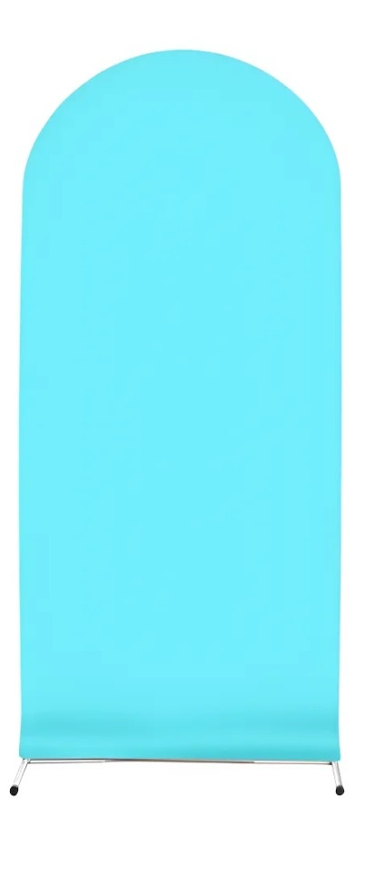 Painel Romano Tecido Azul Bebê  -  Jenaina Decoração e Locação 