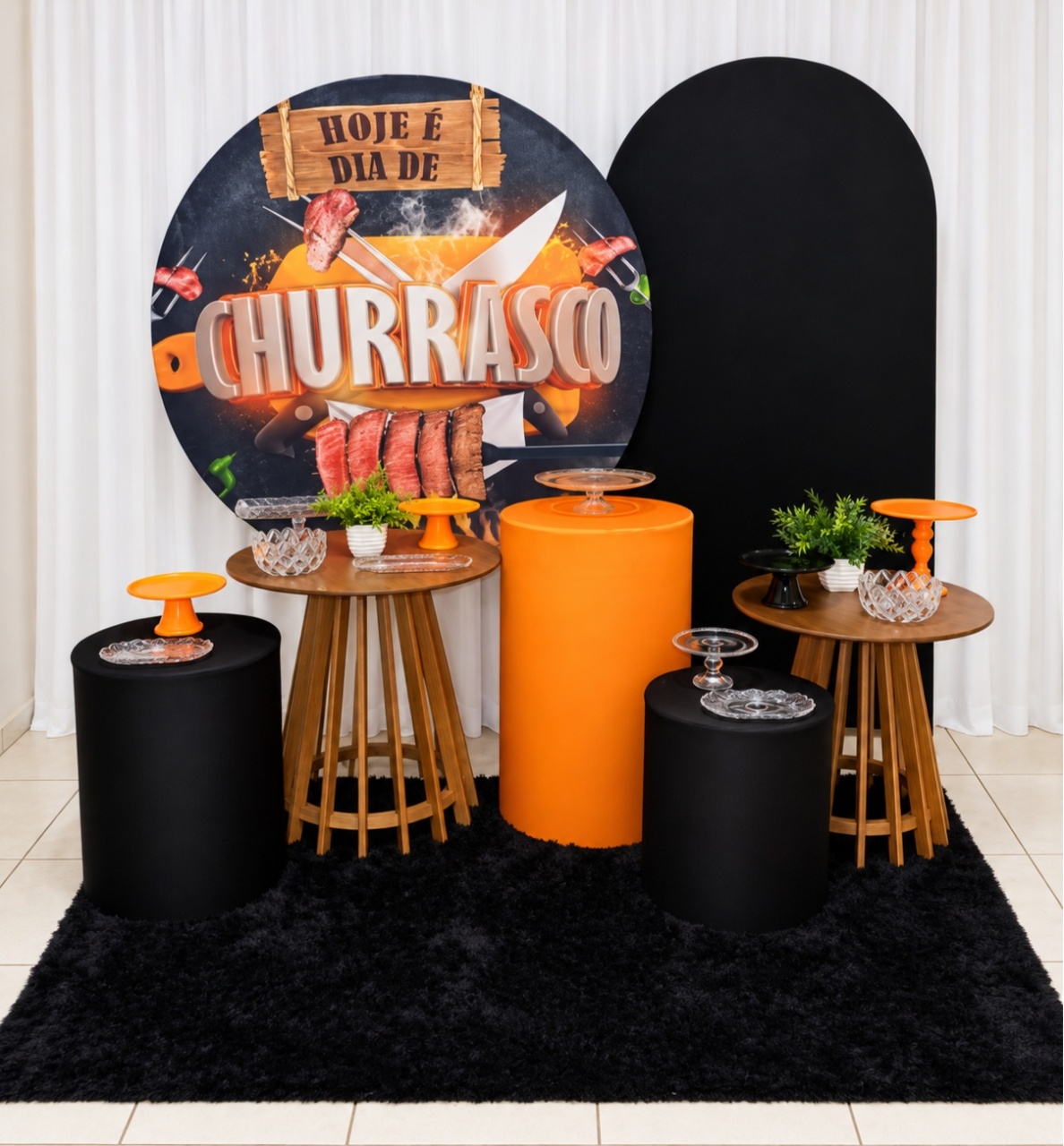 Churrasco -  Jenaina Decoração e Locação 