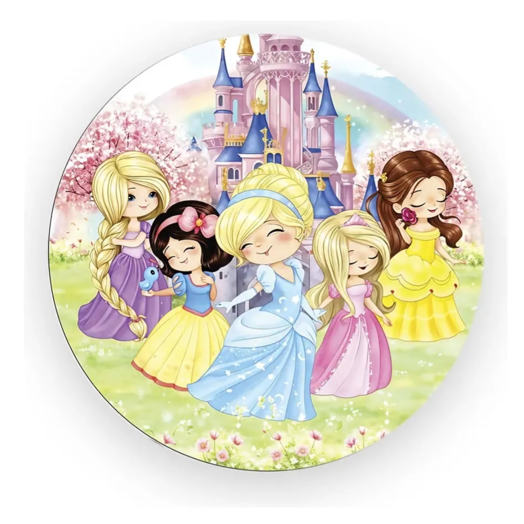 Mini Painel Princesas Cut -  Jenaina Decoração e Locação 