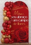 Painel Tecido Vermelho Romano Mãe - imagem 1