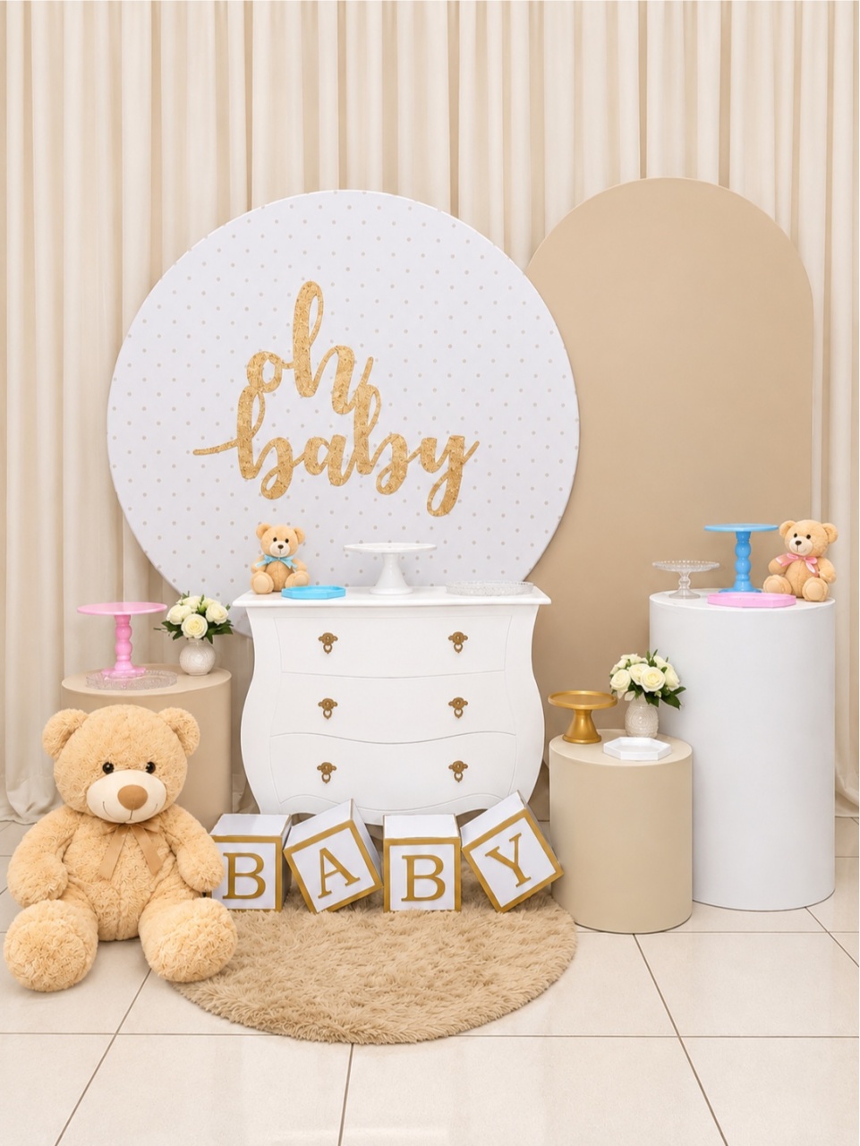 Chá Revelação Oh Baby Avançado -  Jenaina Decoração e Locação 