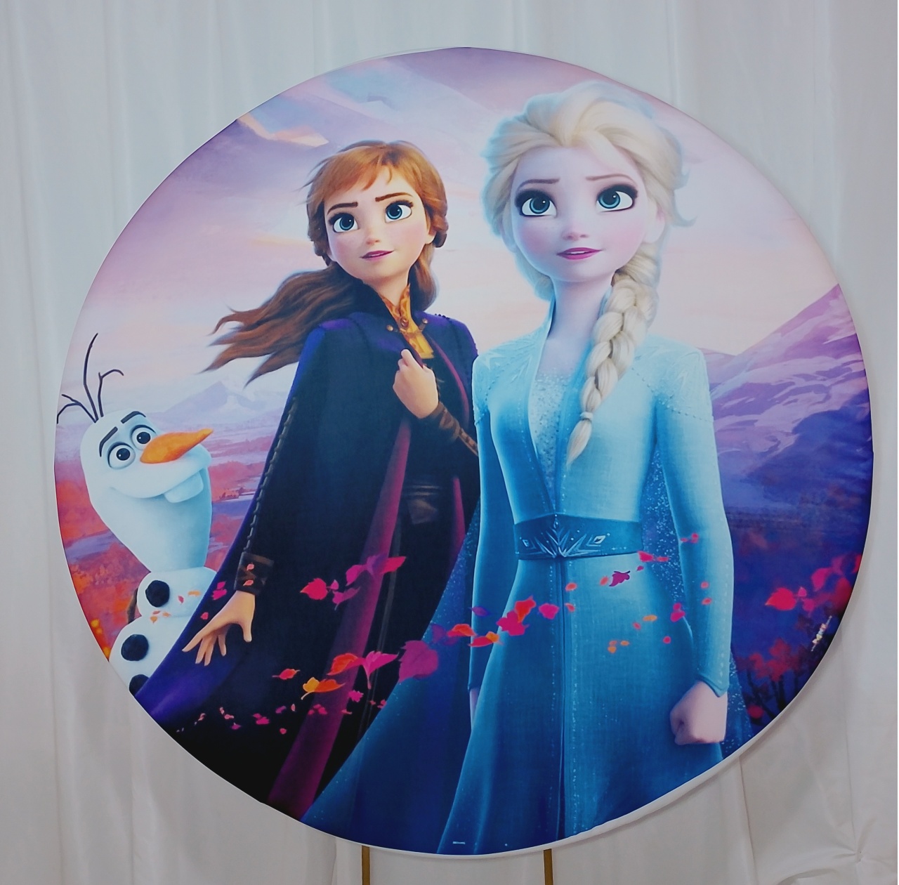Painel Tecido Frozen -  Jenaina Decoração e Locação 