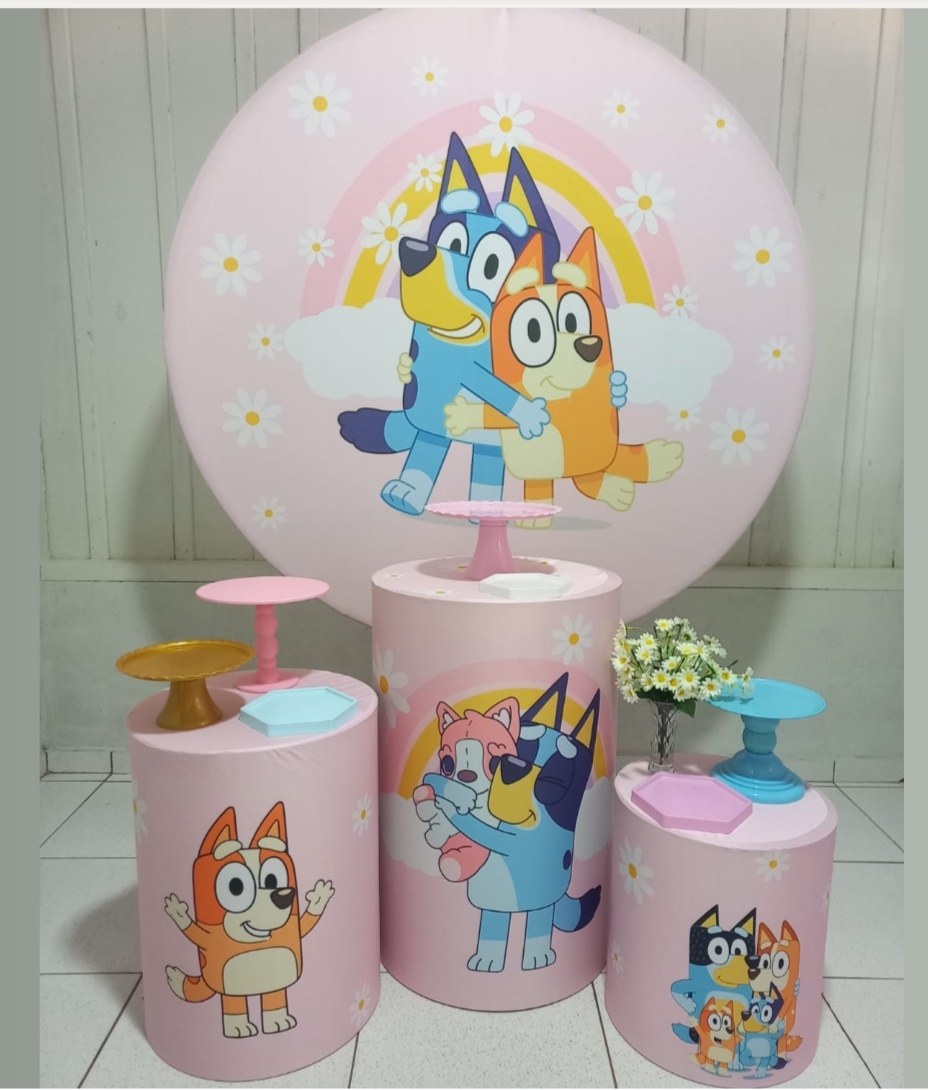 Bingo E Bluey Básico  -  Jenaina Decoração e Locação 