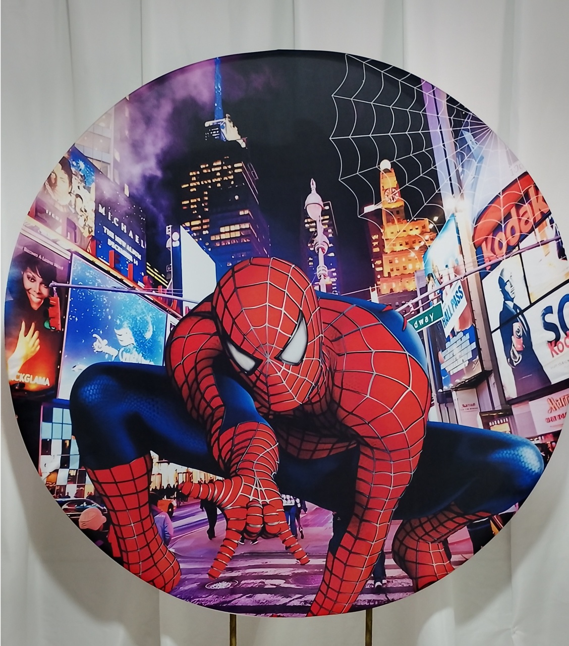 Painel Tecido Homem Aranha -  Jenaina Decoração e Locação 