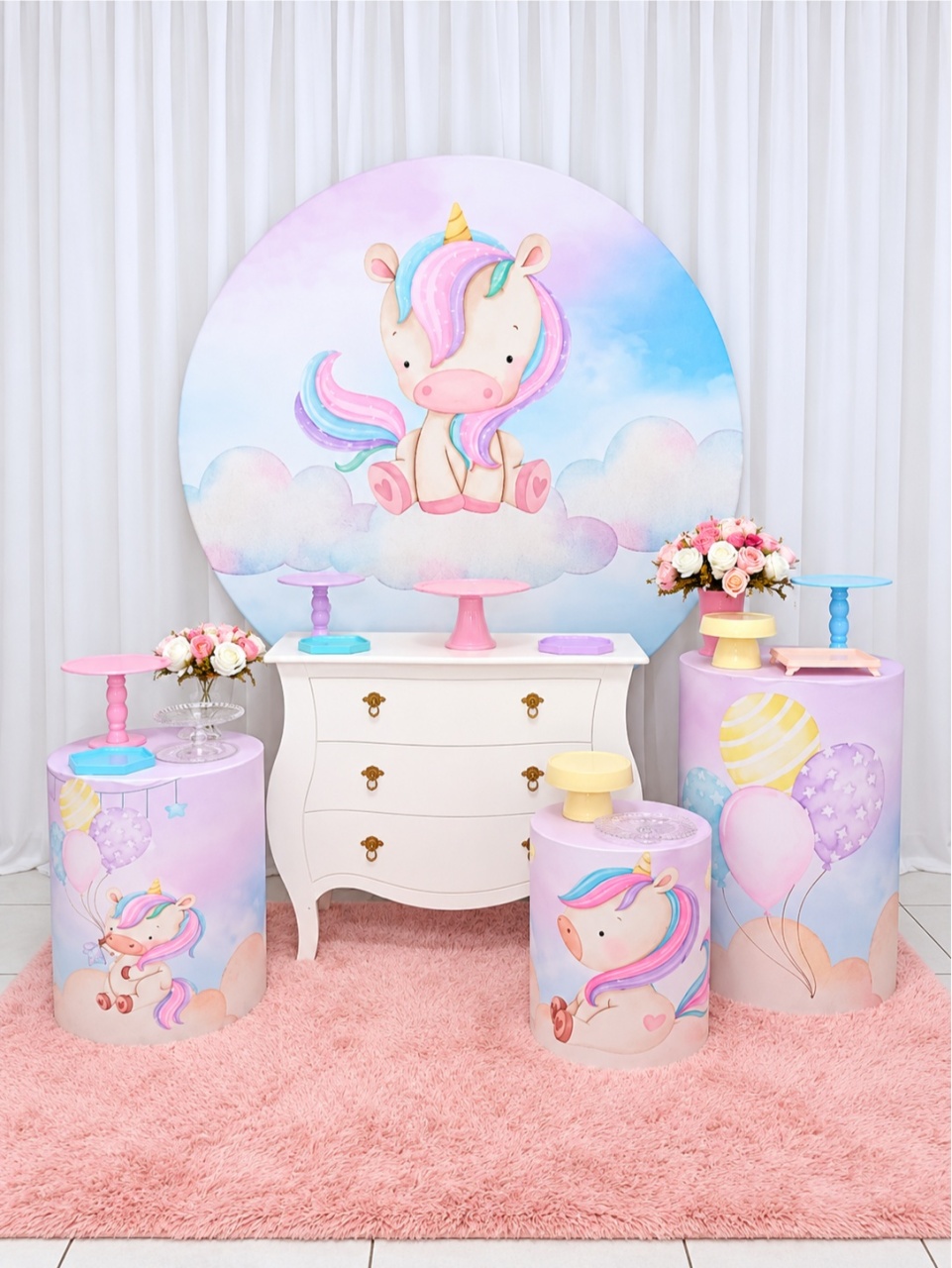 Kit Unicórnio Intermediário -  Jenaina Decoração e Locação 