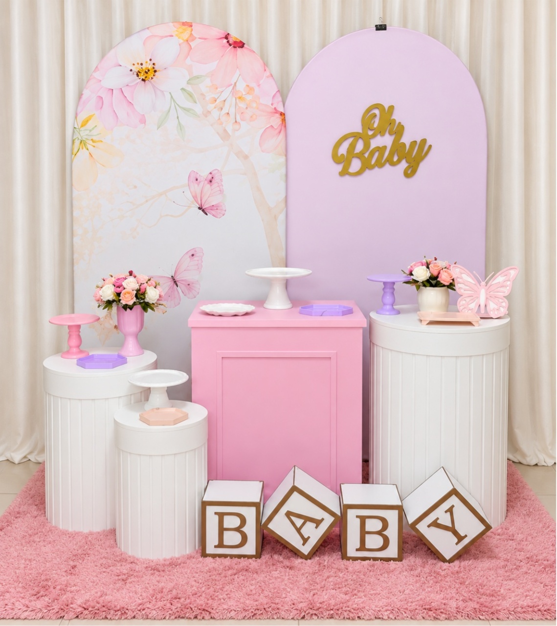 Chá de Bebê Borboletas -  Jenaina Decoração e Locação 