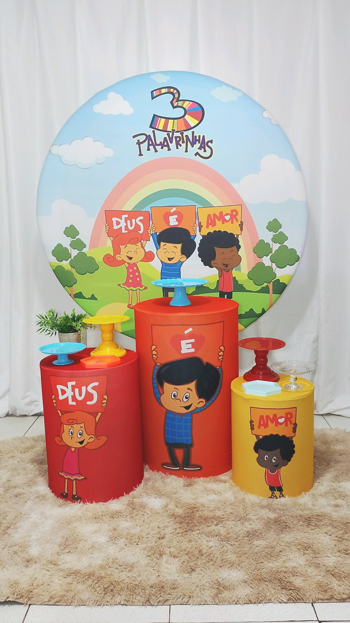 3 Palavrinhas Básico -  Jenaina Decoração e Locação 