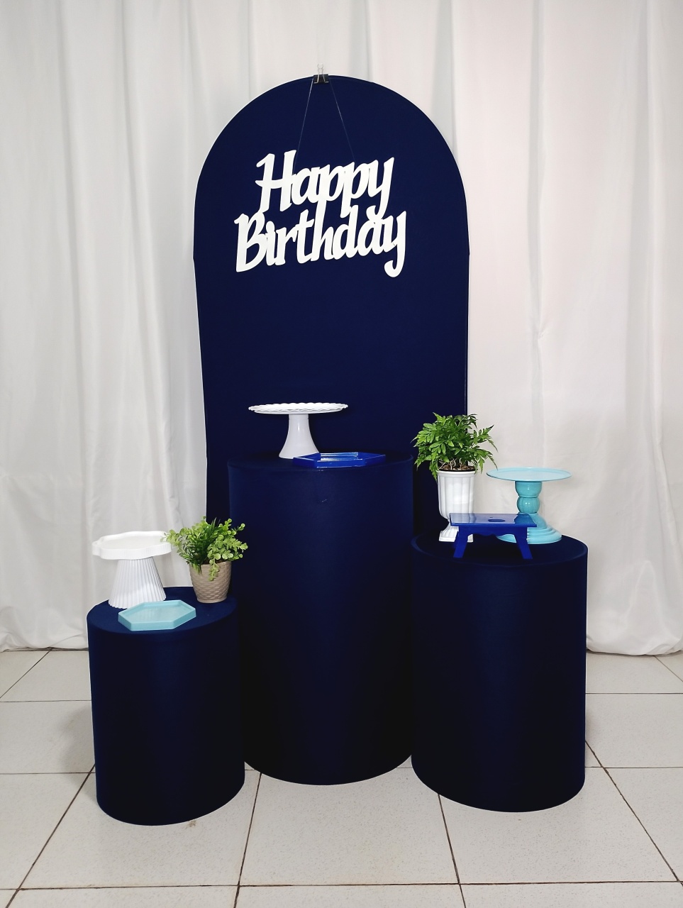 Azul Marinho Basico -  Jenaina Decoração e Locação 
