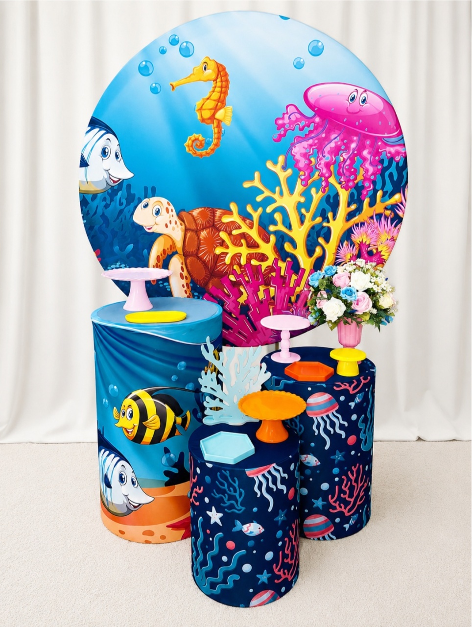 Fundo Do Mar Menina Básico -  Jenaina Decoração e Locação 