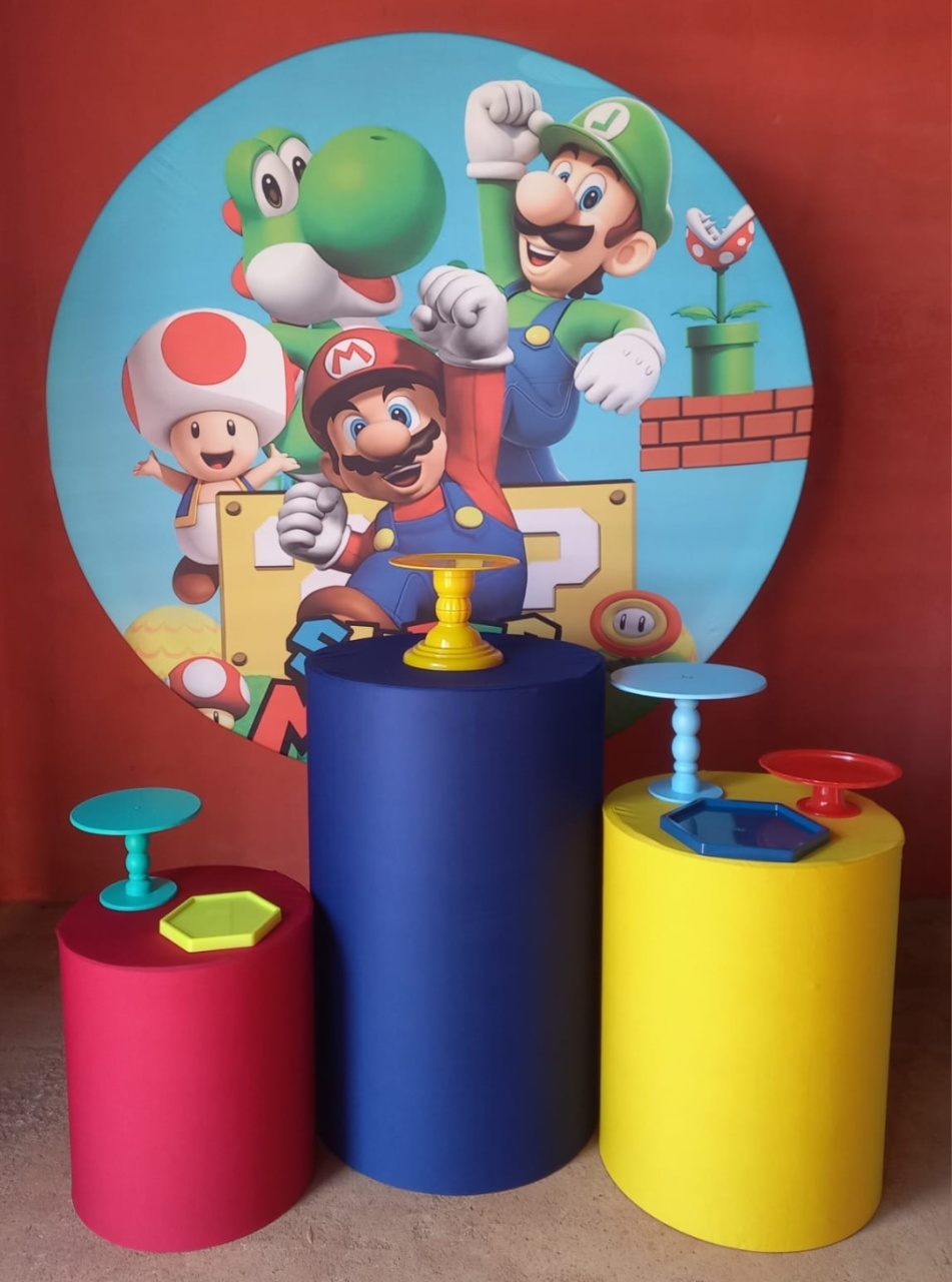 Kit Super Mario Basico -  Jenaina Decoração e Locação 