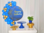 Festa Na Mesa Azul Happy Birthady  - imagem 2