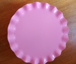 Peça de Doce Rosa Borda Ondinha - imagem 1