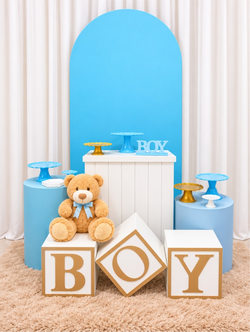 Chá de Bebê🍼 Menino -  Jenaina Decoração e Locação 