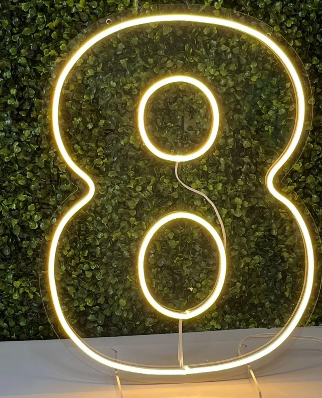 Número 8 Em Led -  Jenaina Decoração e Locação 