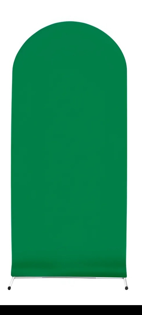 Painel Tecido Romano Verde Bandeira -  Jenaina Decoração e Locação 