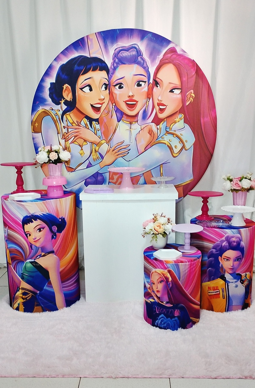 Kit Guerreiras Kpop  -  Jenaina Decoração e Locação 