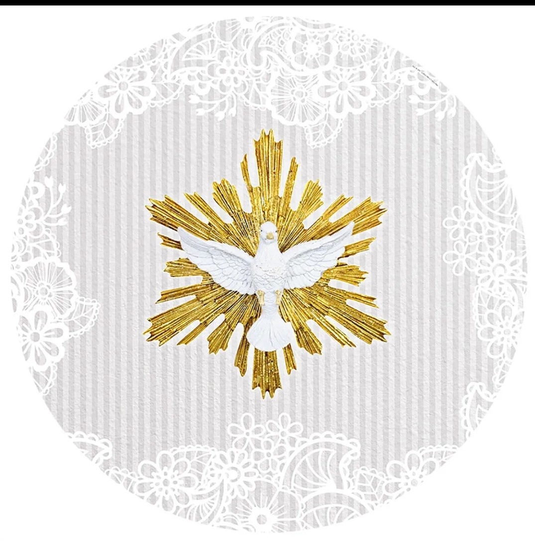 Painel Divino Espírito Santo 1,5 / 1,5  -  Jenaina Decoração e Locação 