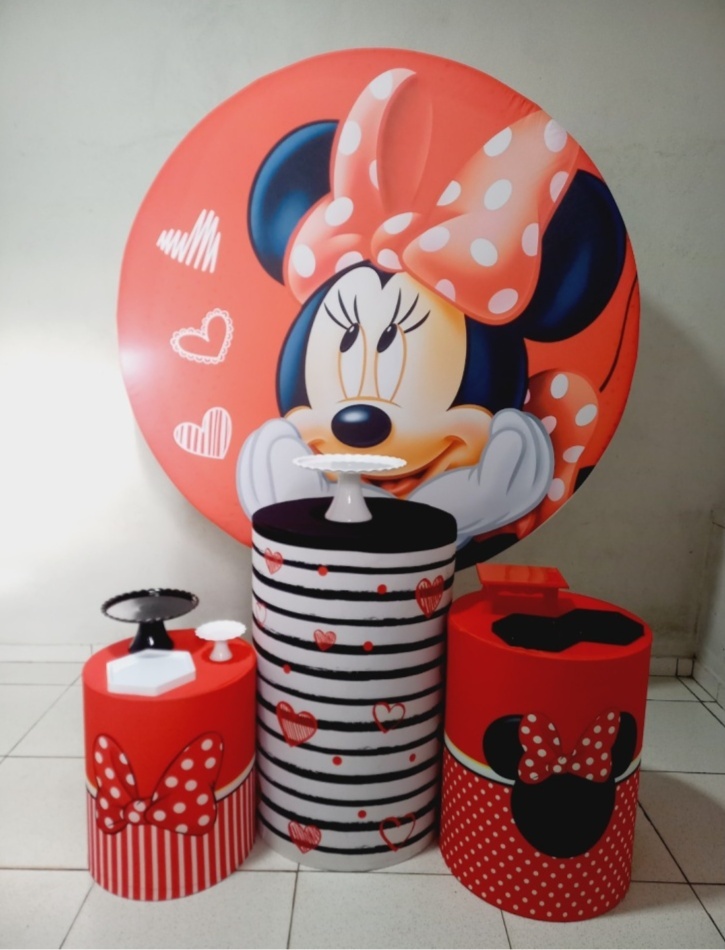 Minie Vermelha Básico -  Jenaina Decoração e Locação 