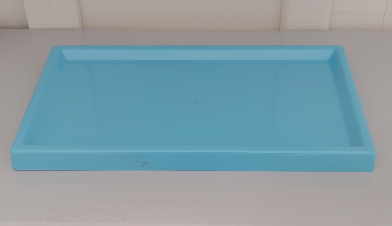 Peça de Doce Azul Retangular -  Jenaina Decoração e Locação 