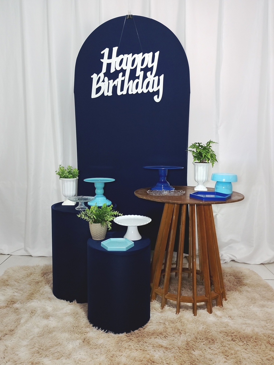 Adulto Azul -  Jenaina Decoração e Locação 