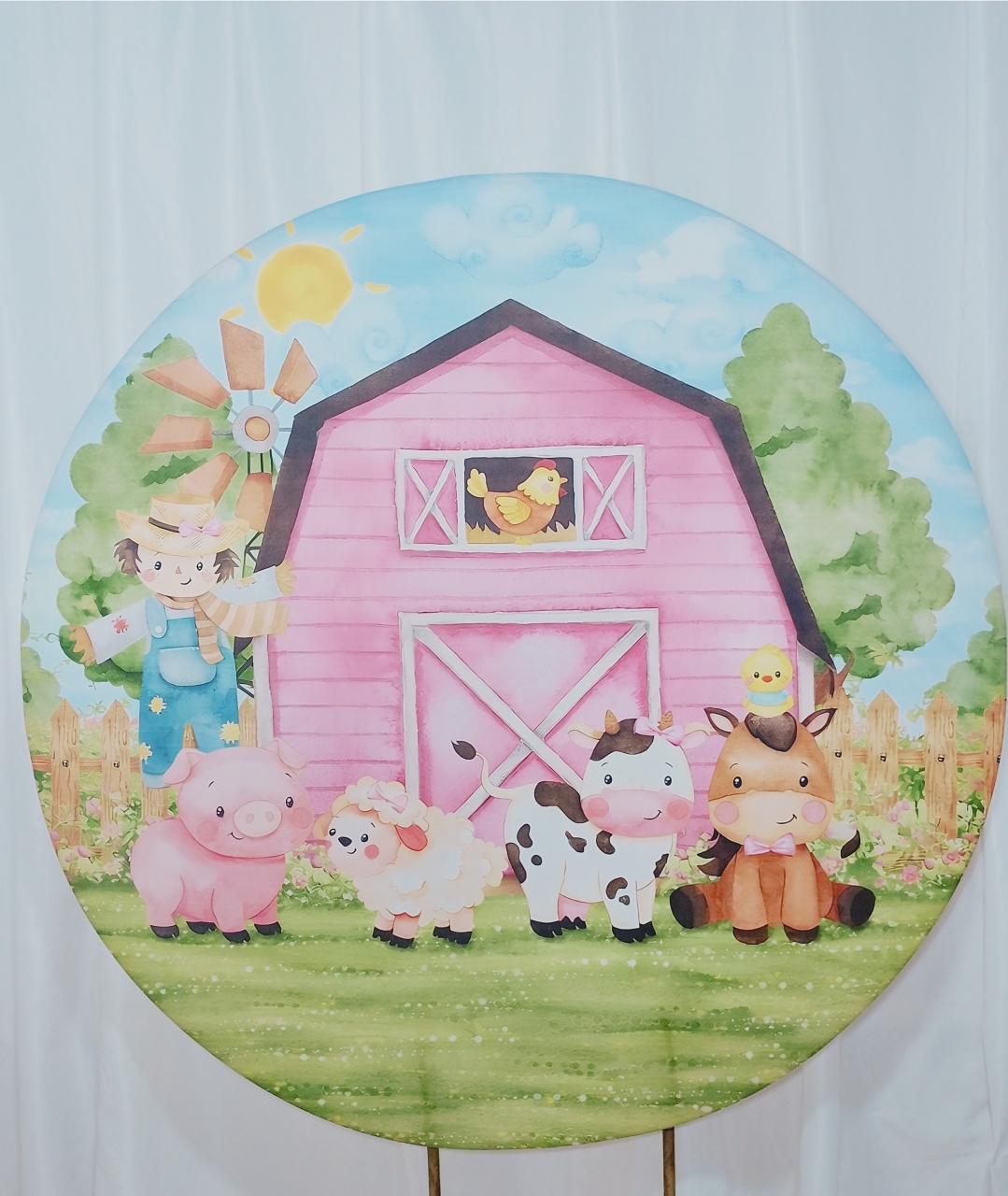 Painel Fazendinha -  Jenaina Decoração e Locação 