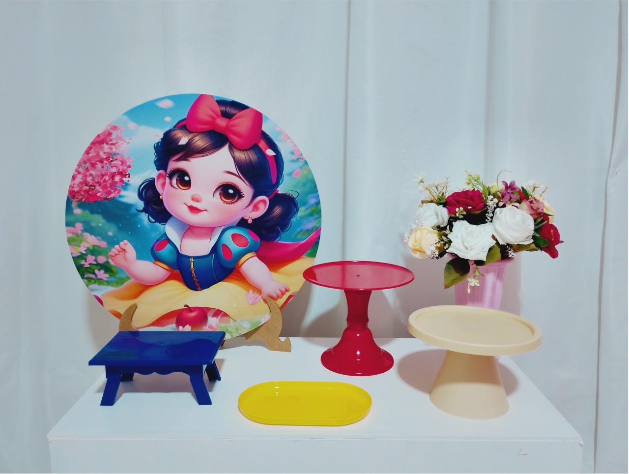 Kit Festa Na Mesa Branca de Neve Baby -  Jenaina Decoração e Locação 