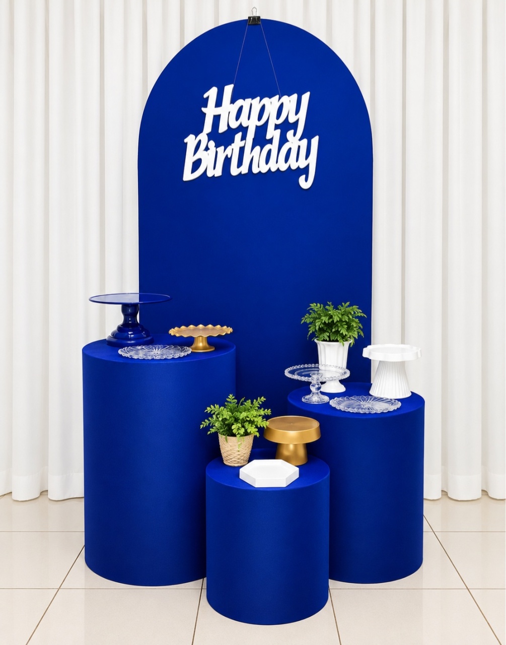 Adulto Azul Royal -  Jenaina Decoração e Locação 