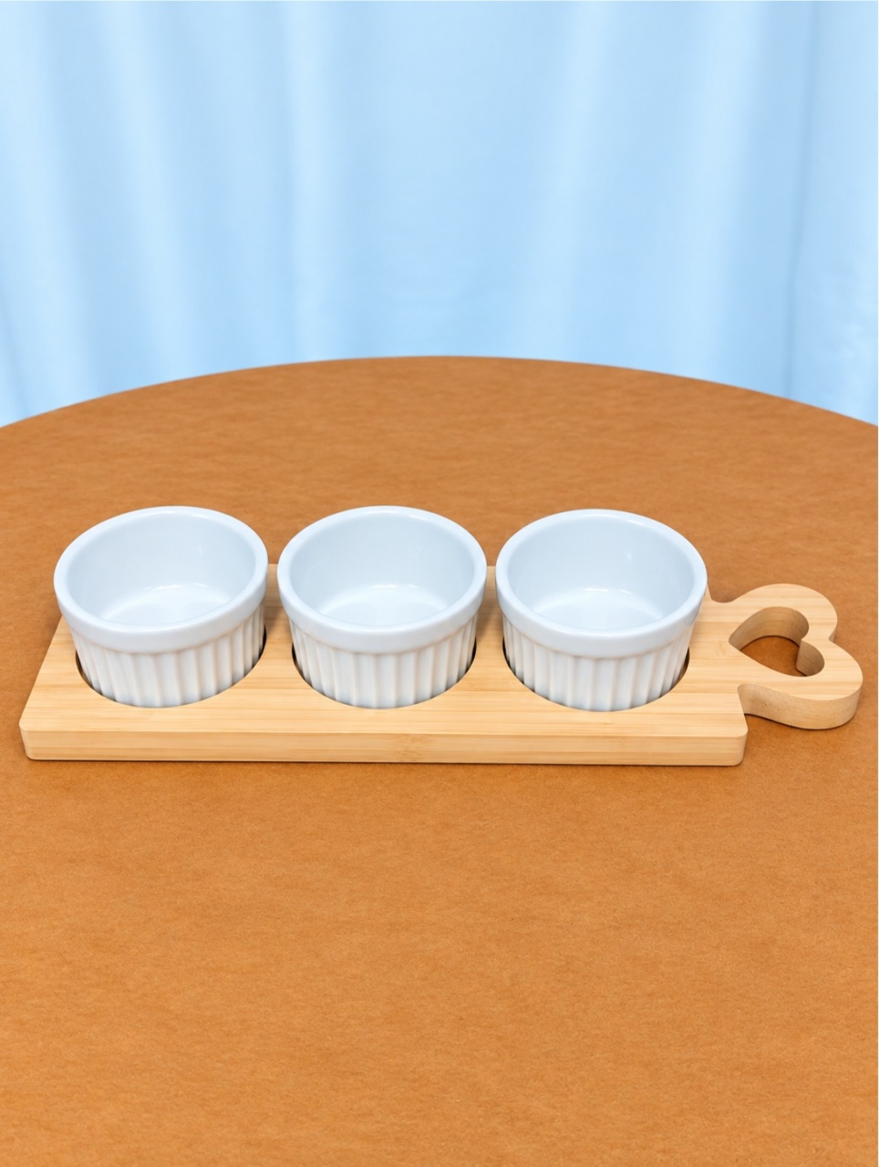 Kit 3 Bool + Peça Madeira Detalhe Coração -  Jenaina Decoração e Locação 
