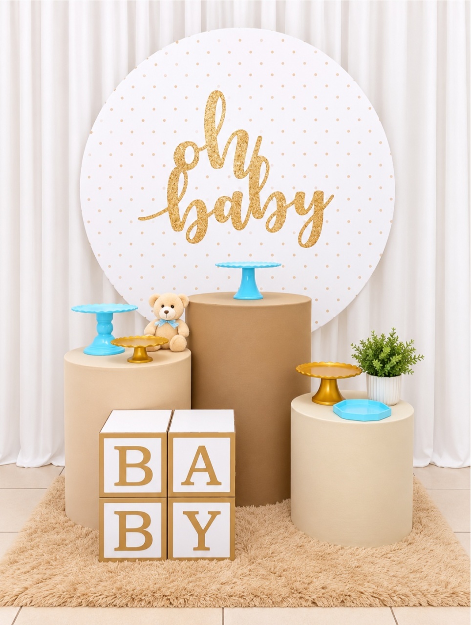 Cha de Bebê Menino -  Jenaina Decoração e Locação 