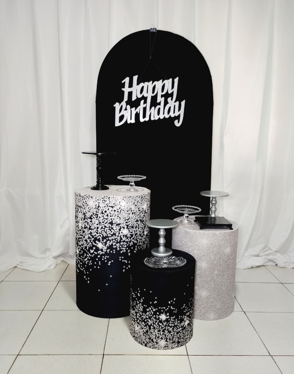 Preto E Prata -  Jenaina Decoração e Locação 