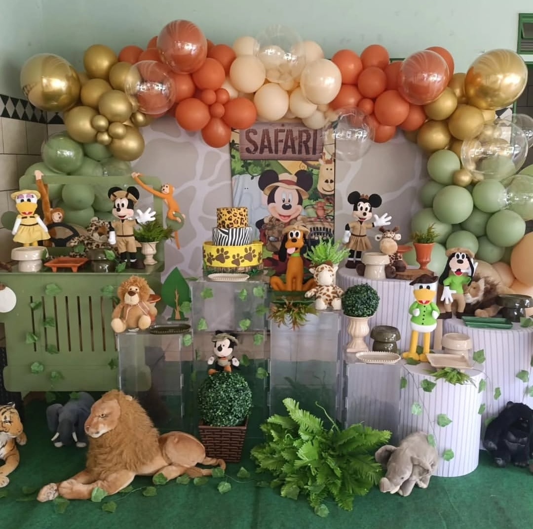 Decoração Mickey Safari - SIMONE DOS REIS
