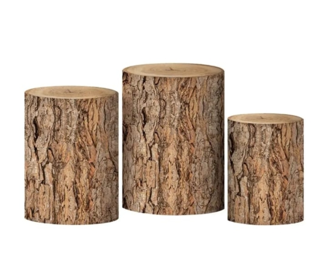 Trio de Capas de Cilindro Tronco de Árvore - SIMONE DOS REIS