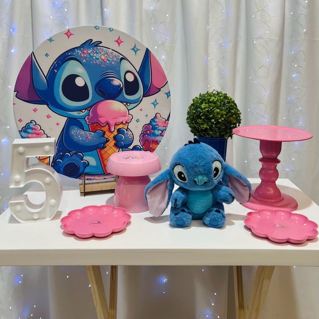 Kit de Mesa - Stitch Gulosiemas - Léo Borges 