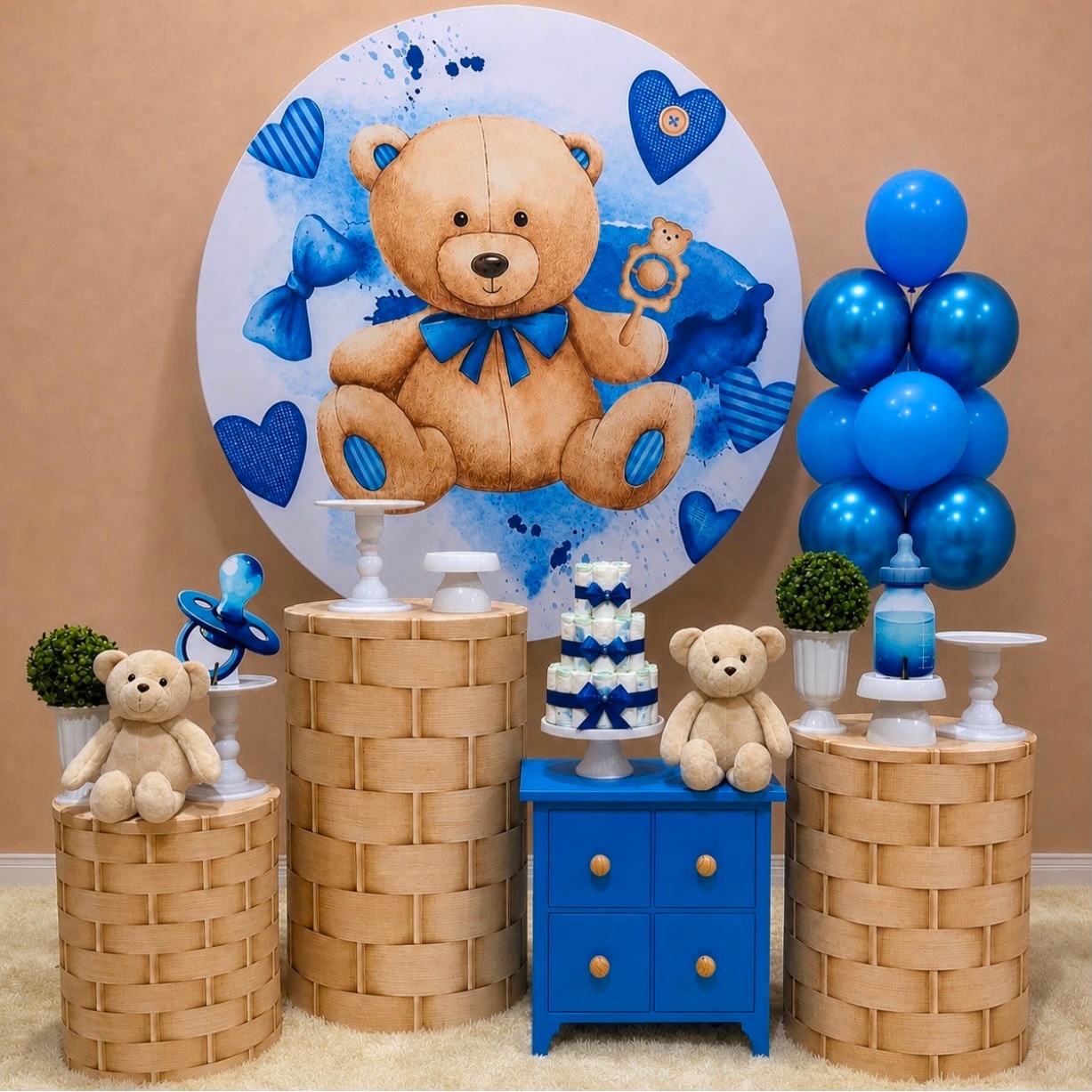 Chá De Fraldas Urso Azul - Léo Borges 